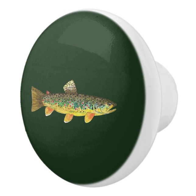 2Brown Ceramic Knob (Right)