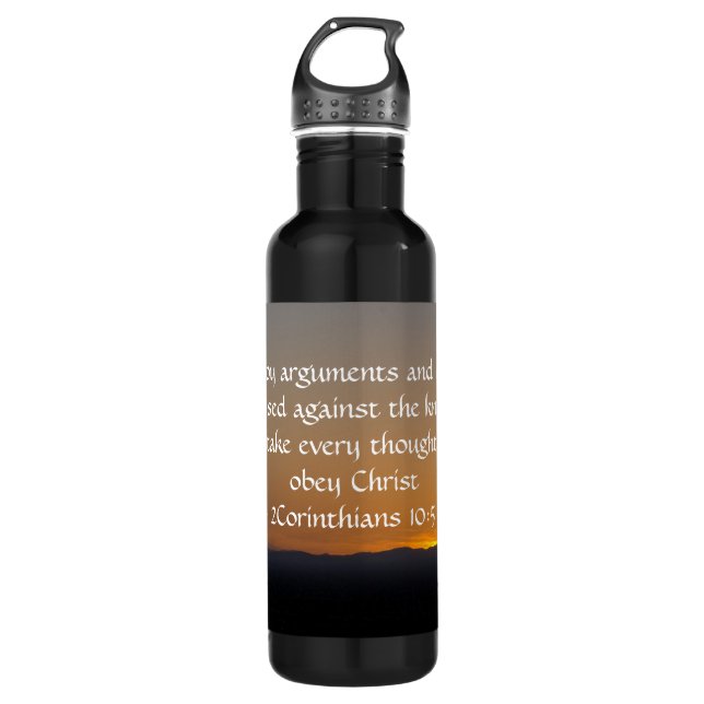 2Corinthians 10:5 710 Ml Water Bottle (Front)