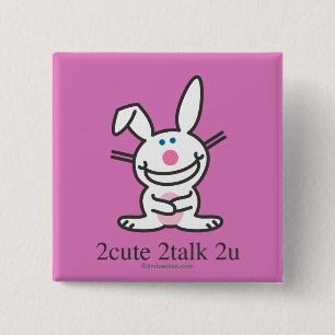 2cute 2talk 2u 2 inch square button