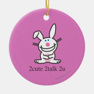 2cute 2talk 2u ceramic ornament