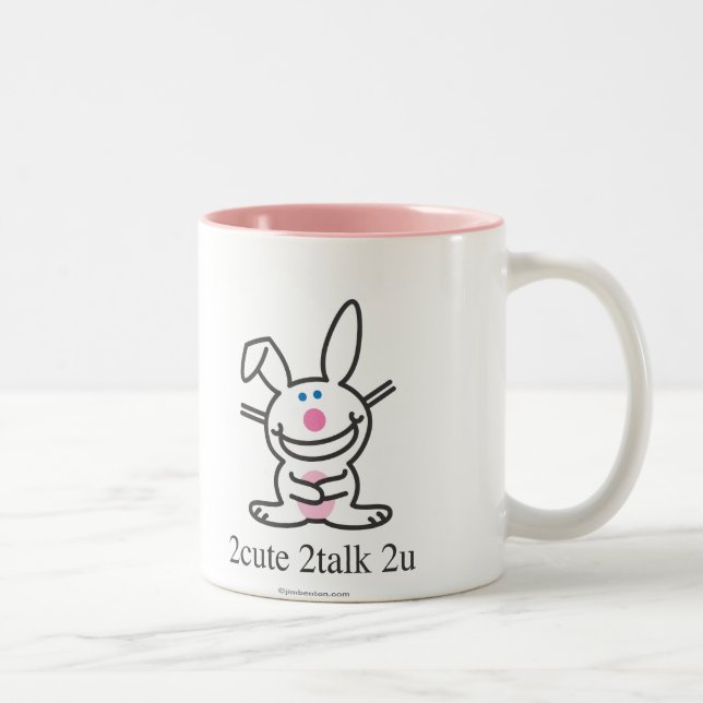 2cute 2talk 2u Two-Tone coffee mug (Right)