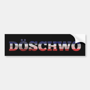 2CV Deux Chevaux Oldtimer Döschwo French Flag Bumper Sticker