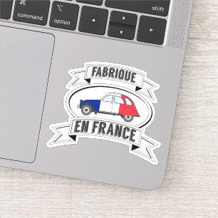 2CV French Flag Badge Manufactured in France