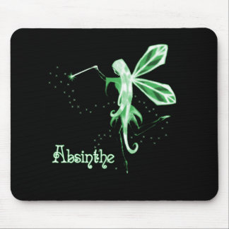 2D Absinthe Green Fairy Sketch Mouse Pad