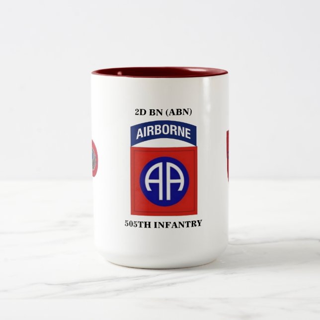 2D BN (ABN) 505TH INFANTRY MUG (Center)