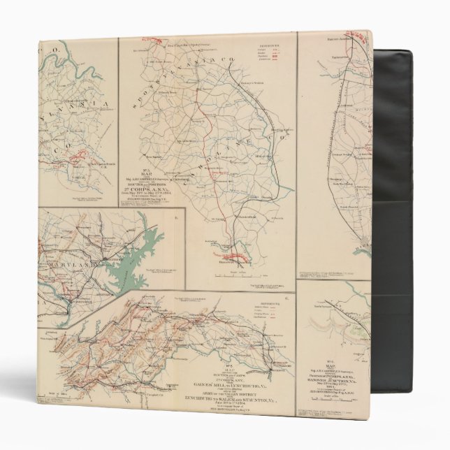 2d Corps AN Va, camps, pickets, routes Binder (Front/Inside)