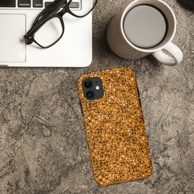 2D Flat, Printed, Gold Faux Jewels iPhone 5 Case (Creator Uploaded)