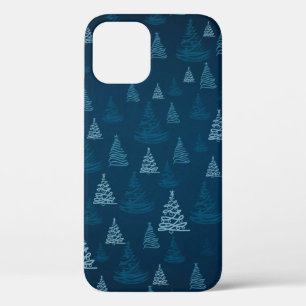 2d illustration. Abstract snowflakes. Holy Christm iPhone 12 Case