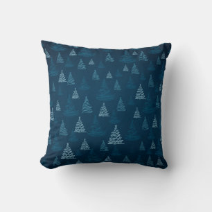 2d illustration. Abstract snowflakes. Holy Christm Throw Pillow