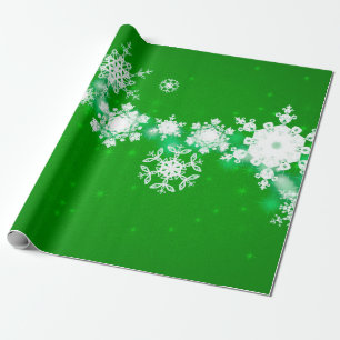 2d illustration. Snowflakes on background. Holy Ch Wrapping Paper