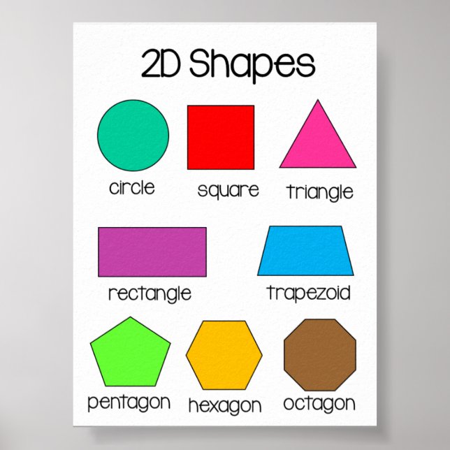 2D Shapes Poster (Front)