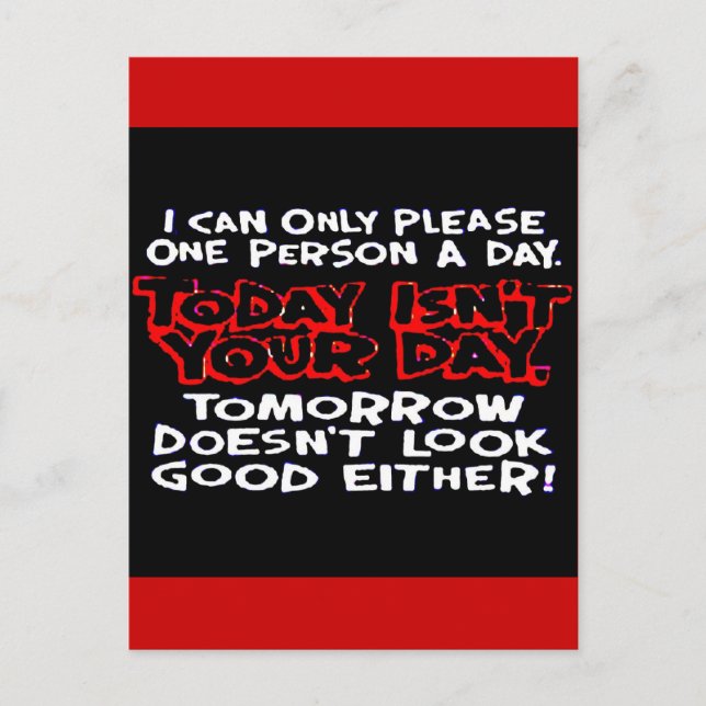 2daynotyrday postcard (Front)