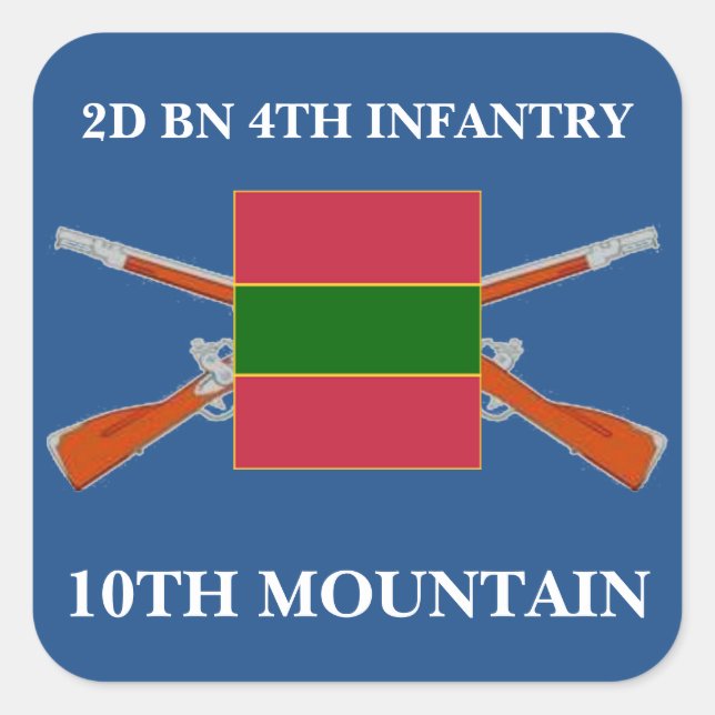2E BATTALION 4E INFANTERIE 10E STICKERS DE MONTAGN (Devant)