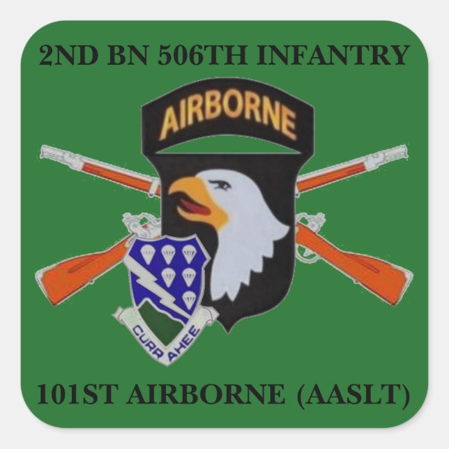 2E BN 506E INFANTERIE 101E STICKERS AÉROBORNES (Devant)