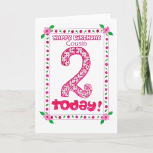 2e carte d'anniversaire pour une femme Cousin