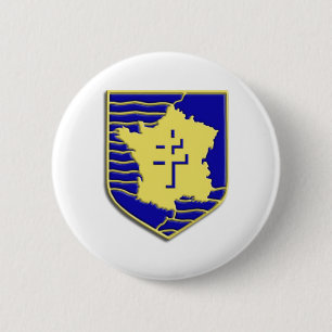 2e division blindée française 2 inch round button