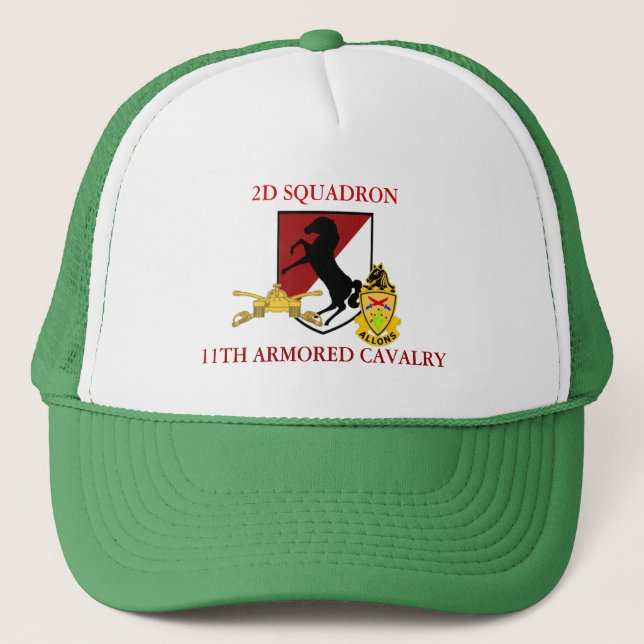 2ème 11ème CASQUETTE de CAVALERIE BLINDÉE (Devant)