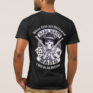 2ème amendement T-shirt cow-boy pour homme mort