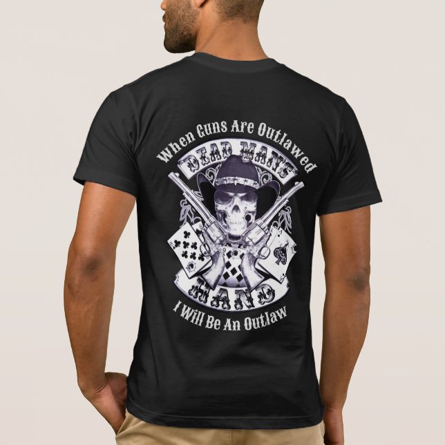 2ème amendement T-shirt cow-boy pour homme mort (Dos)