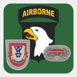2ème AUTOCOLLANTS AÉROPORTÉS d'INFANTERIE de