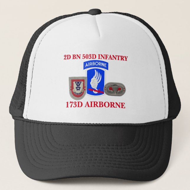 2ème CASQUETTE AÉROPORTÉ d'INFANTERIE du BATAILLON (Devant)