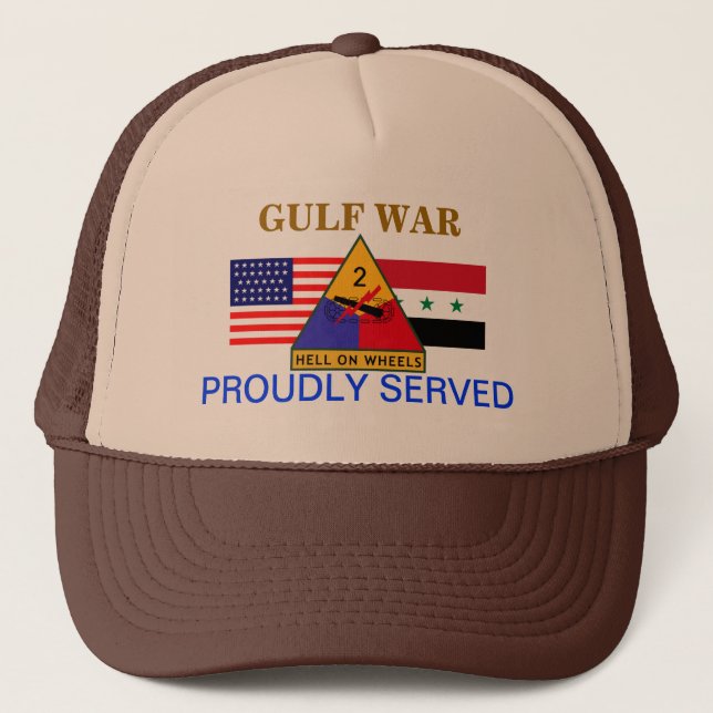 2ème CASQUETTE de GUERRE de GOLFE de DIVISION (Devant)