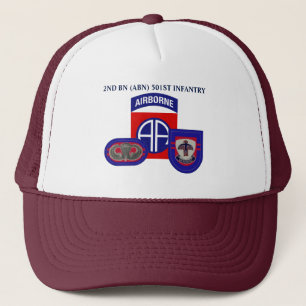 2ème CASQUETTE d'INFANTERIE de BATAILLON (ABN)