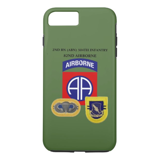2ème Coque iphone d'INFANTERIE de BATAILLON (ABN) (Dos)