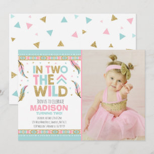 2ème invitation d'anniversaire de Boho dans deux