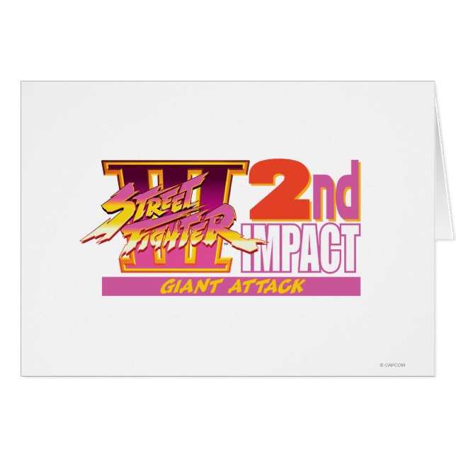 2ème logo d'impact de Street Fighter III (Devant horizontal)