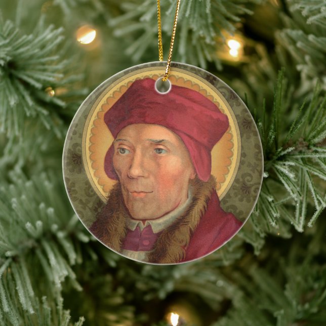 2for1 Saints:  SS. John Fisher & Thomas More Ceramic Ornament (Tree)