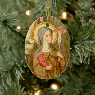 2for1 Saints:  Two Poor Clare Saints (SAU 027) Ceramic Ornament