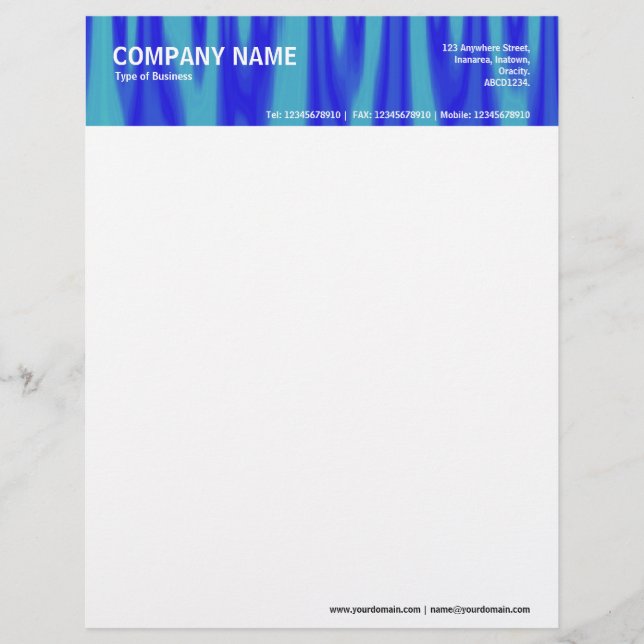 2in Header - Colour Textured Letterhead (Front)