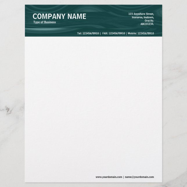 2in Header - Colour Textured Letterhead (Front)