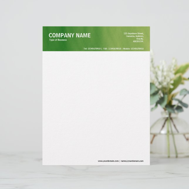 2in Header - Colour Textured Letterhead (Standing Front)