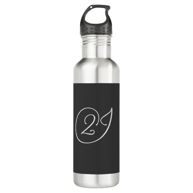 '2J' Logo  710 Ml Water Bottle (Front)