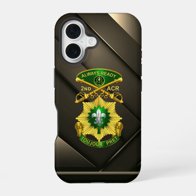 2nd ACR Armoured Cavalry Regiment iPhone 16 Case (Back)