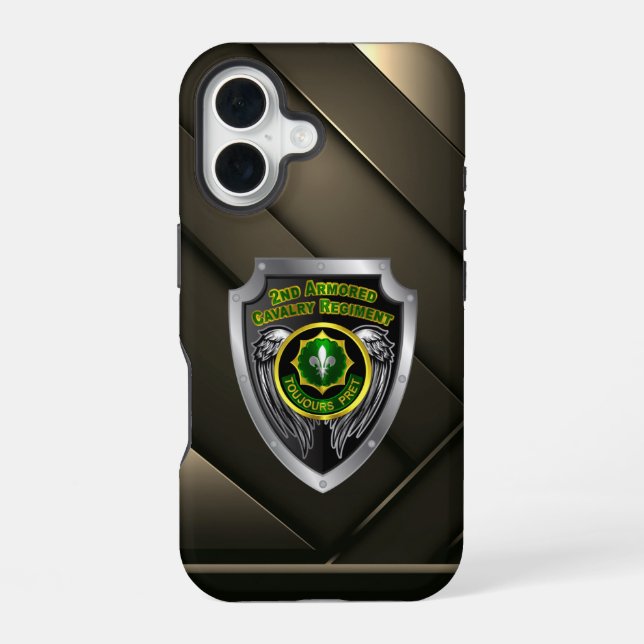 2nd ACR Armoured Cavalry Regiment iPhone 16 Case (Back)