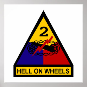 2nd AD Class A Shoulder Patch Poster