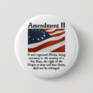 2nd Amendment 2 Inch Round Button
