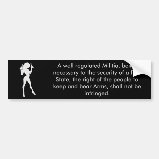 2nd amendment bumper sticker (Front)