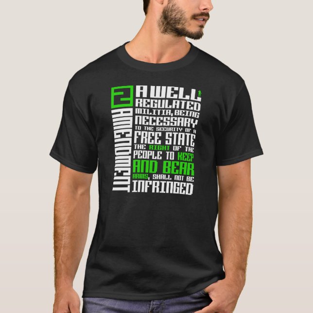 2nd Amendment Dark T-Shirt (Front)