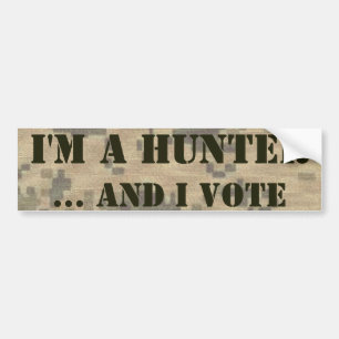 2nd Amendment Hunter and Voter Bumper Sticker