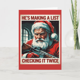 2nd Amendment Santa Card   Gun Rights Christmas