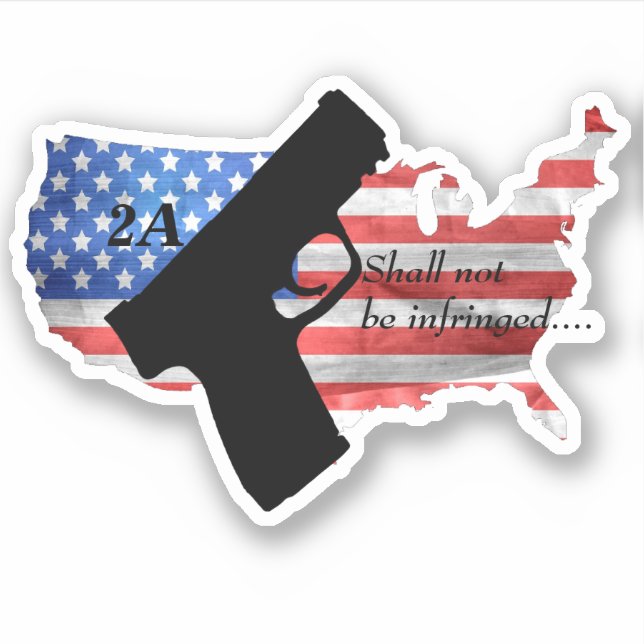 2nd Amendment Shall Not Be Infringed Pistol Flag (Front)