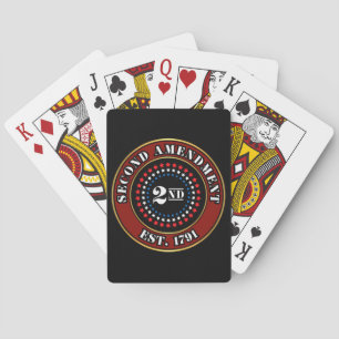 2nd Amendment Shield Playing Cards
