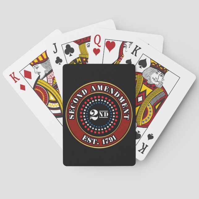 2nd Amendment Shield Playing Cards (Back)