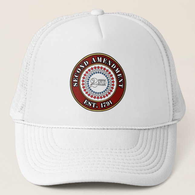 2nd Amendment Shield Trucker Hat (Front)