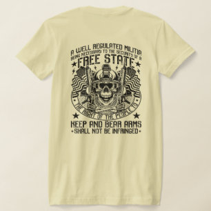 2nd  Amendment Skull T-Shirt