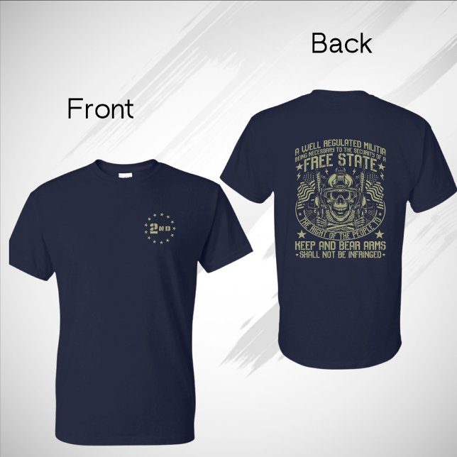 2nd  Amendment Skull T-Shirt (Creator Uploaded)